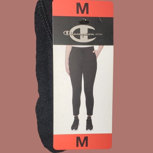 Champion Elite Womens Jogger Pants Drawstring Waist Stretch Pockets blk Medium - Picture 7 of 12